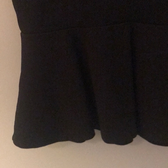 Philosophy Black Peplum Top - Picture 6 of 7